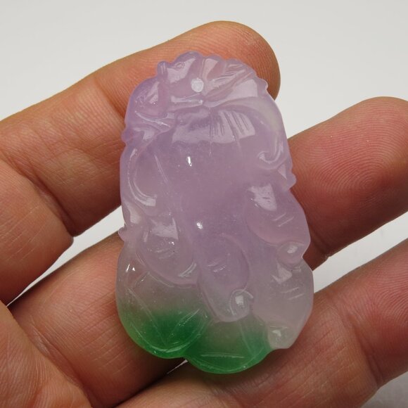 Jade Hand Made Carved Pendant